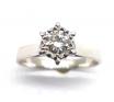 18ct White Gold Diamond Illusion Set Solitaire Ring image