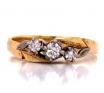 18ct Three Diamond Ring TDW 0.20ct image