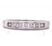 18ct White Gold Seven Diamond Channel Ring TDW 0.28ct image