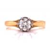 18ct/Plat Diamond Solitaire Ring TDW 0.38ct image
