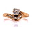 9ct Diamond Swirl Ring image