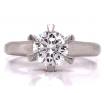 Platinum Diamond Solitaire Ring TDW 0.85ct image