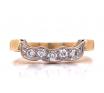 18ct Five Diamond Curved Eternity Ring TDW 0.15ct image