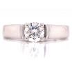 18ct White Gold Diamond Solitaire Ring TDW 0.55ct image