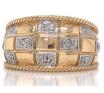 9ct Diamond Wide Checkerboard Ring image