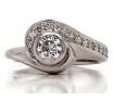 18ct White Gold Diamond Solitaire Ring TDW 0.60ct image