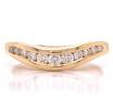 18ct Diamond Curved Eternity Ring TDW 0.20ct image