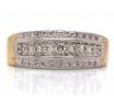 9ct Three Row Diamond Ring TDW 0.21ct image