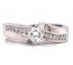 18ct White Gold Diamond Solitaire Ring TDW 0.53ct image