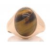 9ct Rose Tigers Eye Signet Ring image