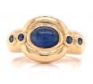 18ct Cabochan Sapphire Deco Ring image