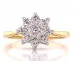 18ct Diamond Cluster Ring TDW 0.27ct image
