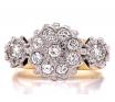 18ct Diamond Cluster Ring TDW 0.80ct image