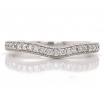 18ct White Gold Diamond Curved Ring TDW 0.21ct image