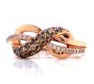 14ct Rose Gold Champagne Diamond Ring TDW 0.51ct image