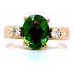 9ct Rose Tourmaline Diamond Ring TDW 0.15ct image