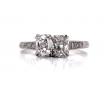 18ct White Gold Two Old Mint Cut Diamond Ring TDW 1.23ct image