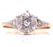 18ct Diamond Deco Cluster Ring TDW 0.29ct image