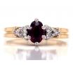 18ct Ruby Six Diamond Ring TDW 0.10ct image