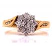18ct Diamond Cluster Ring TDW 0.40ct image