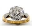 18ct Diamond Cluster Ring TDW 0.46CT image