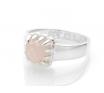 Stolen Girlfriends Club Baby Claw Ring - Rose Quartz image