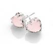 Stolen Girlfriends Club Love Claw Earrings - Rose Quartz image