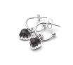 Stolen Girlfriends Club Love Anchor Earrings - Smoky Quartz image