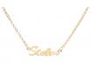 Stolen Girlfriends Club Stg Gold Plated Stolen Script Necklace image