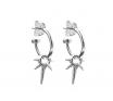 Stolen Girlfriends Club Stg Green Tourmaline Micro Spike Earrings image