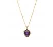 Stolen Girlfriends Club Gold Plated Love Claw Necklace - Dark Amethyst image