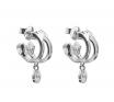 Stolen Girlfriends Club Stg Skeletal Hoop Earrings image