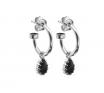 Stolen Girlfriends Club Stg Love Claw Drop Earrings - Onyx image