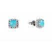 480376 Stolen Girlfriends Club Sterling Silver Synthetic Opal Mini Claw Studs image