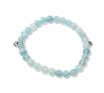 La Pierre Stg Aquamarine Bead Stretch Bracelet image