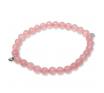 La Pierre Stg Rose Quartz Stretch Bracelet image