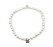 La Pierre Stg White Freshwater Pearl Stretch Bracelet image