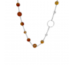 La Pierre Stg Carnelian Bead 50cm Necklace image