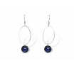 La Pierre Stg Blue Vein Drop Earrings image