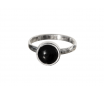 La Stele Stg Black Onyx Round Ring image