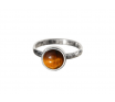 La Stele Stg Tigers Eye Round Ring image