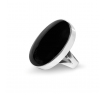 La Stele Stg Black Onyx Oval Ring image