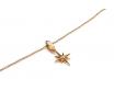 Gold Plated North Star Necklace Close Up image
