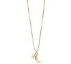 KW320PN Moon And Star Charm Necklace 9ct Yellow Gold image
