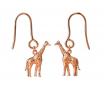 Karen Walker 9CT Rose Giraffe Drop Earrings KW394ER 9R2 image