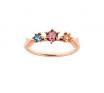 Karen Walker 9ct Rose Cubic Zirconia Baroque Ring KW435R ZA 9R2 image