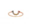 Karen Walker 9ct Rose Cubic Zirconia Surrealist Ring KW433R ZA 9R2 image