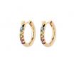 Karen Walker 9ct Yellow Gold Cubic Zirconia Miniturist Earrings KW434ER ZA 9Y2 image