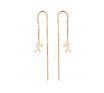 Karen Walker 9ct Yellow Gold Runaway Girl Thread Earrings KW445ER 9Y2 image