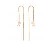 Karen Walker 9ct Yellow Gold Runaway Girl Thread Earrings KW445ER 9Y2 image